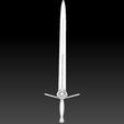 Preview12.jpg Geralt Steel Sword - Netflix Version 3D print model