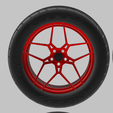 5151.png PACK OF 05 20'' WHEELS AND 6 TIRES FOR SCALE AUTOS AND DIORAMAS!