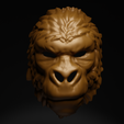 1.png King Kong - Gorilla Costume Face Mask 3D print model