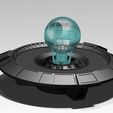 Render_A.JPG Fichier STL gratuit Table de briefing Mon Calamari avec hologramme de l'étoile de la mort・Plan imprimable en 3D à télécharger