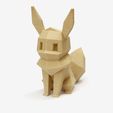 lowpoly_eevee_single.jpg Fichier STL gratuit Eevee faible en poly・Modèle pour impression 3D à télécharger
