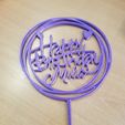 20230314_131116.jpg Happy Birthday Cake Topper Mila 3D
