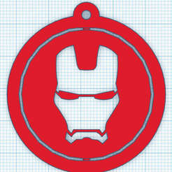 iro.png Fichier STL Porte-clés rotatif Iron Man・Plan imprimable en 3D à télécharger, 3Dag