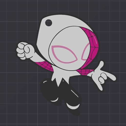 SpiderGwen Keychain Combo