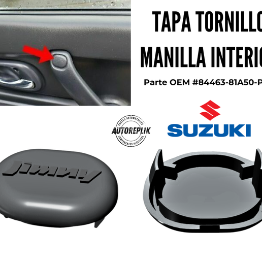 🚪 Suzuki JIMNY Front Door Handle Screw Cover Cap 84463-81A50-P4Z