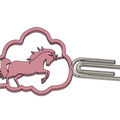 Image_1.png STL file Bookmark-Unilicorn・3D printable model to download