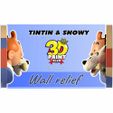 22.jpg tintin and snowy 3D model wall relief 3D printable stl file