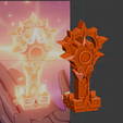 1.png Pyro Gnosis -- Genshin Impact -- Gnosis of Mavuika -- 3D Print-In-Place