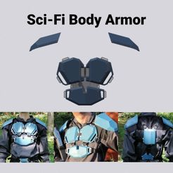 Scifibodyarmor.jpg Science fiction armor (torso + shoulders)