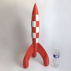 Fusée 1.jpg STL-Datei 94 cm Tintin fuse kostenlos・Design zum 3D-Drucken zum herunterladen