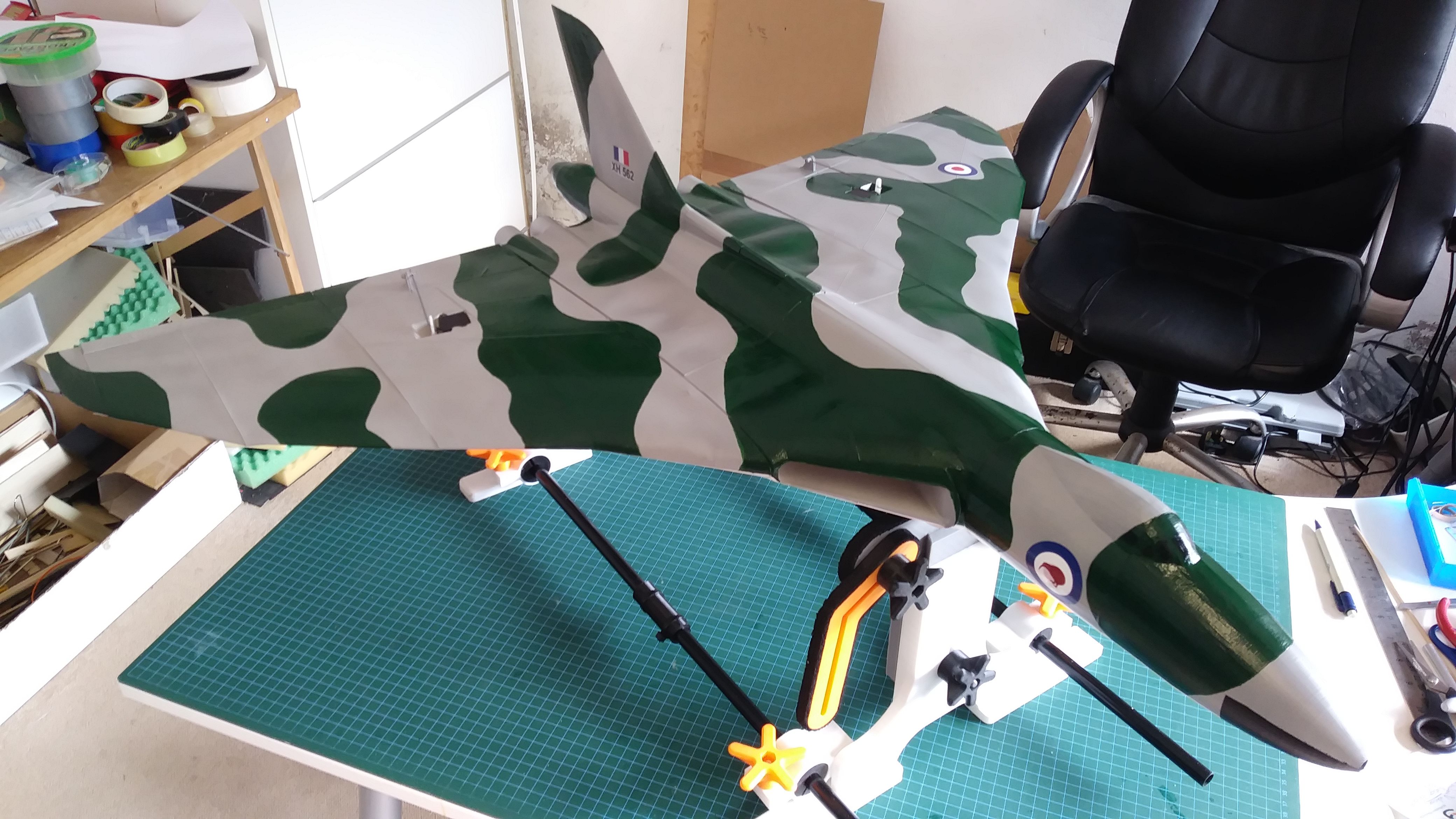 3D printing Avro Vulcan B2 RC Model (1/32 scale, 950mm span) • made