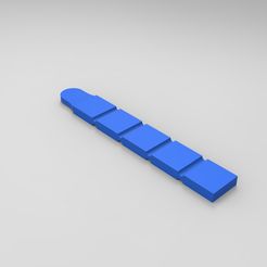 test peinture bleu cote.236.jpg Free STL file Paint test strip・3D print design to download