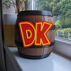 PXL_20220601_193607691.jpg Fichier STL gratuit Donkey Kong Barrel XL en plusieurs parties・Design pour imprimante 3D à télécharger