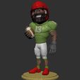 ZBrush Document.jpg OBJ file football player・3D print design to download