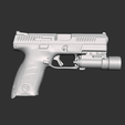 x300a1.png Cz P10 C Surefire X300 A Real Size Scan 3d Gun Mold
