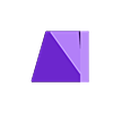 particion sin logo cubo molde maceta base triangular 8cm alto.STL Concrete flower pot mold (Prism)
