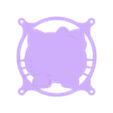 Hello kitty face fan cover 120mm SVG.stl Hello kitty pc fan covers 120mm set of 4