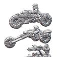 Bikes2.jpg Space Dwarfs (4 bikes, drivers, walker, and minis)