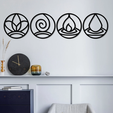 4-element-wall-decor.png 4 Elements Wall Decor, Wall Art - Easy To Print