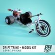 3.jpg STL file Drift Trike - fat tire 1:24 & 1:64 scale model set・3D printing model to download