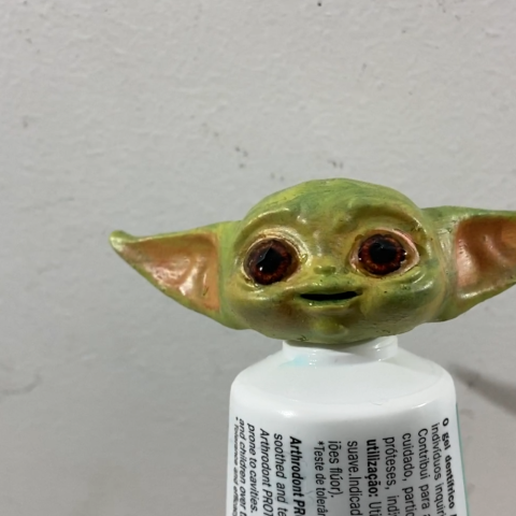 Download free STL file Baby Yoda Toothpaste Vomit • 3D printing object