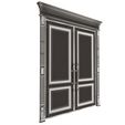 Wireframe-28.jpg Carved Door Classic 01601 Black