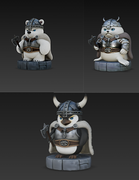 Viking Animals Bundle STL – 3 Pack – High Detail 3D Printable Collectible Figurines