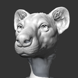 02.png Hyena Head AM14 3D print model