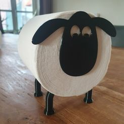 1ce723f9-6d95-41f7-af67-f6e2eaf18fff.jpg Archivo STL Portarrollos de papel higiénico Shaun the Sheep - Easy 2 Print・Modelo de impresora 3D para descargar