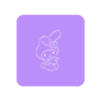 HellowKitty002-7cm12x12.stl Set Stencil + Cutter "Hellow Kitty #1".