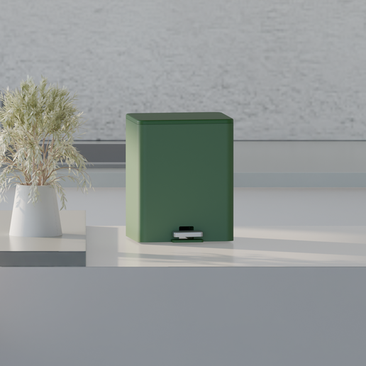 🗑️ Modern Mini Trash Can・ STL File for 3D printing・Cults