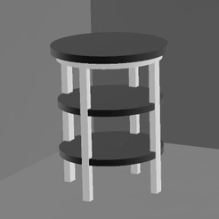 Screenshot-214.png OBJ file Modern bedside table: doll furniture・3D print design to download