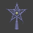 blender_WuXzjd7wxO.png Gothic Thorned Christmas Tree Topper (Multicolor / vorgeschnitten)