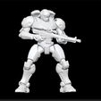 robot_with_sniper_1.jpg Robot with Sniper - Combat Robot with Sniper - Sniper Mech Sculpture - Sci-Fi Decor - Tactical Design