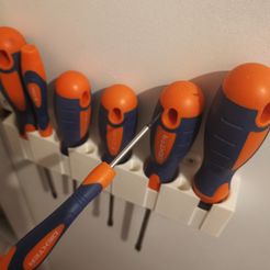IMG_20201001_145858.jpg STL file Universal Screwdriver Holder (Wall, Door, etc.)・3D print design to download