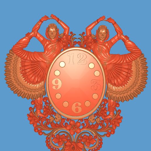 Dancer clock 3D model