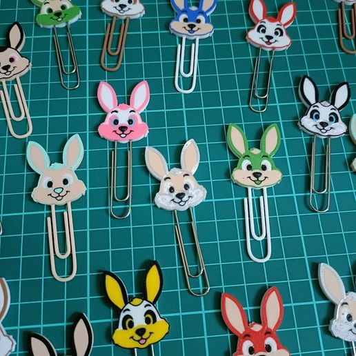 Cute Rabbit Paperclip Bookmark 🐰📚