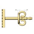 Givenchy-greek-key-stud-earring-09.jpg Givenchy logo stud earring 3D print model