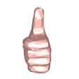 model-2.png Thumbs up LOW POLY