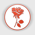 Rose-Coaster.png Sous-verres à fleurs avec support