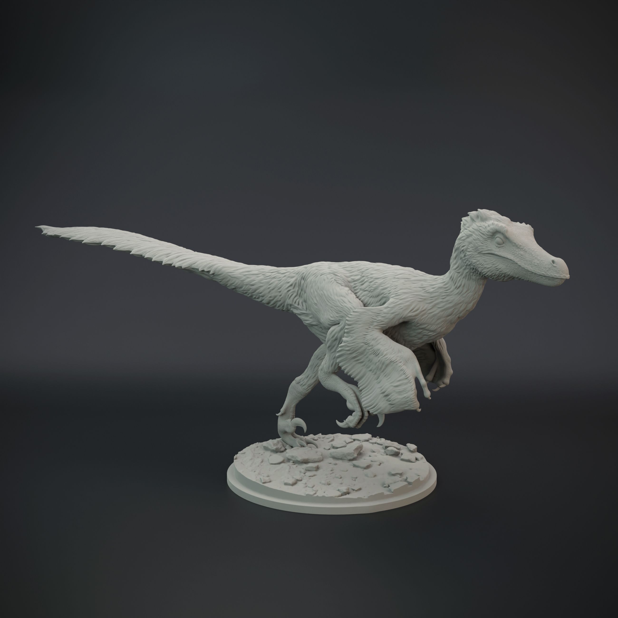 Velo_clay_running_1.jpg Archivo STL Pack Velociraptor・Idea de impresión 3D para descargar, Dino_and_Dog