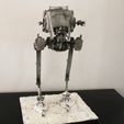 withsnowFRONTangle.jpg Empire Strikes Back AT-ST 3D printable STUDIO SCALE 3D print model