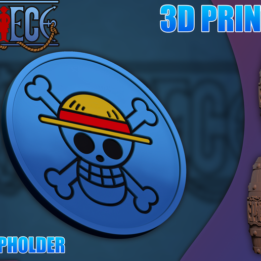 ☕ One Piece - Mug Barrel・ STL File for 3D printing・Cults