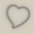 heart2.jpg #valentine Bundle of 10 Heart designs Cookie Cutters