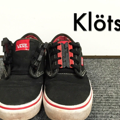 Klots_kuva.png Archivo STL gratis Klöts (ataduras rápidas para zapatos)・Plan imprimible en 3D para descargar