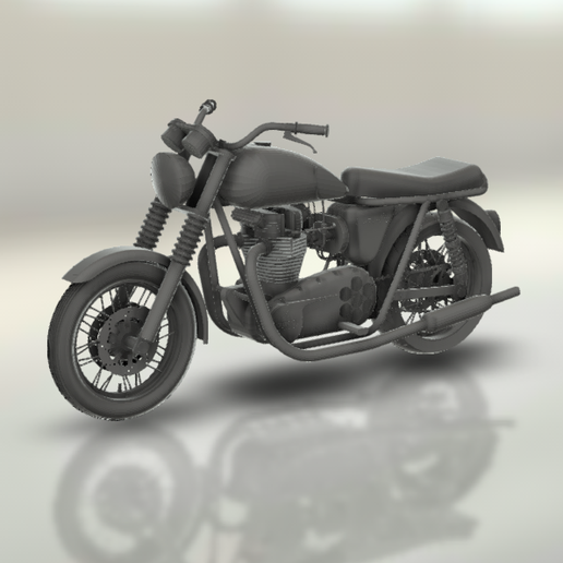 🏍️ Triumph Bonneville T120 1972・ 3D File for 3D printing