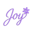Joy Solid.stl JOY Çiçek Yazı Tabelası