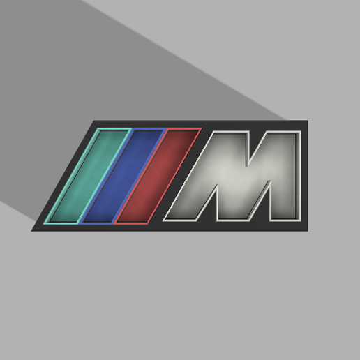 BMW M led sign 3D model