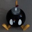 painted1.png Easy to Print Bob-omb!