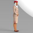 emirates-airline-stewardess-highly-realistic-3d-model-obj-wrl-wrz-mtl (15).jpg Emirates Airline stewardess ready for full color 3D printing